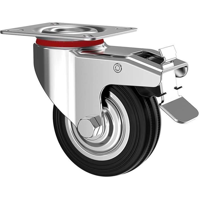 ROUE ANTI FEU  FIX  PIVOT PIVOT A VEC FREIN